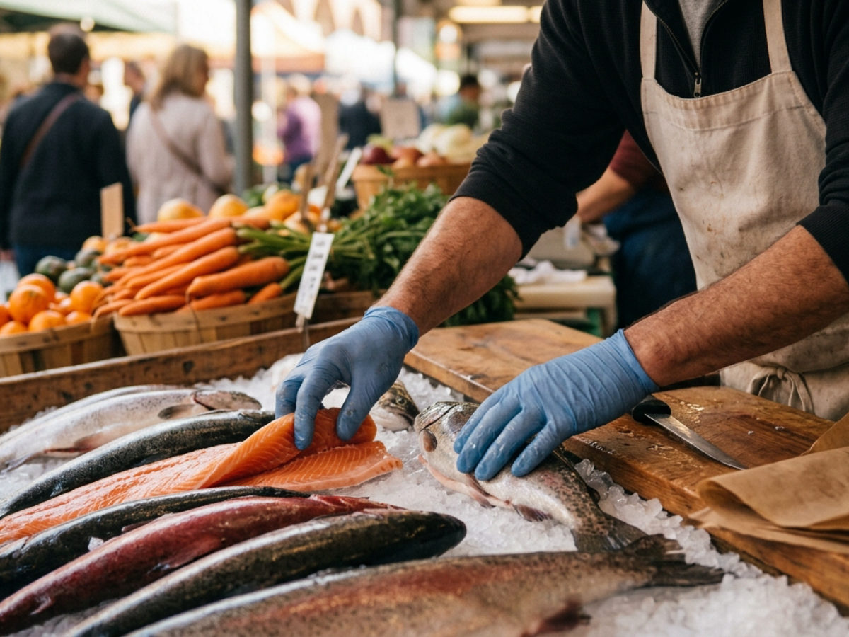A closer look at Public markets and local food — fresh produce, meats, seafood, bakery and market food vendors